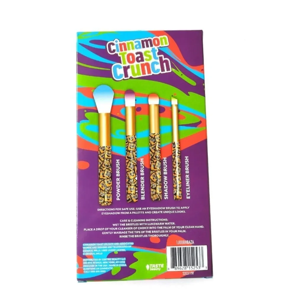 Taste Beauty Cinnamon Toast Crunch‎ Cosmetic Brush Set